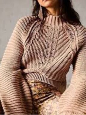 Free People M Sweetheart Knit Sweater